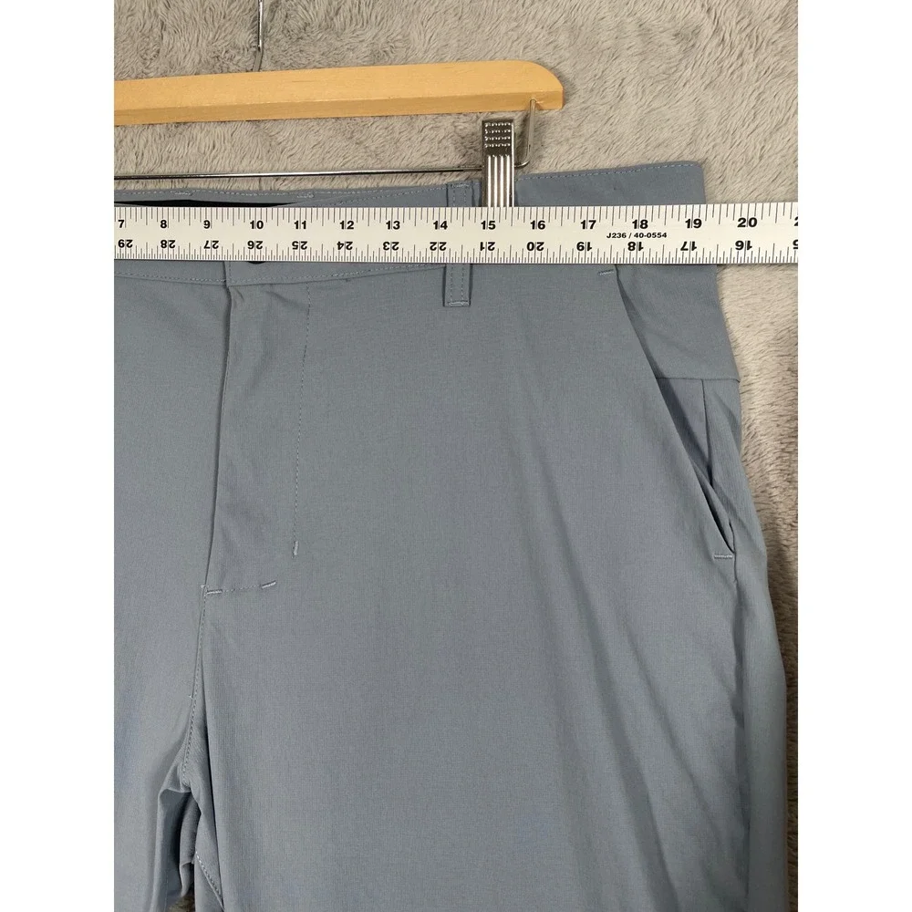 Tech Apparel Pro-jek Raw 38/32 Men Golf Pants Gray Blue 360 Stretch Slim Fit NEW
